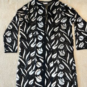 Vintage Victor Costa Occasion, open wrap kimono style jacket.